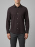Tom Tailor Black Herringbone Structure Men Regular Fit Long-Sleeved Dress Shirt SKU: 1040148_34773 Image 00