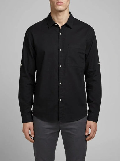 Denim Tom Tailor Black Men Relaxed Long-Sleeved T-Shirt SKU: 1040162_29999 Image 00