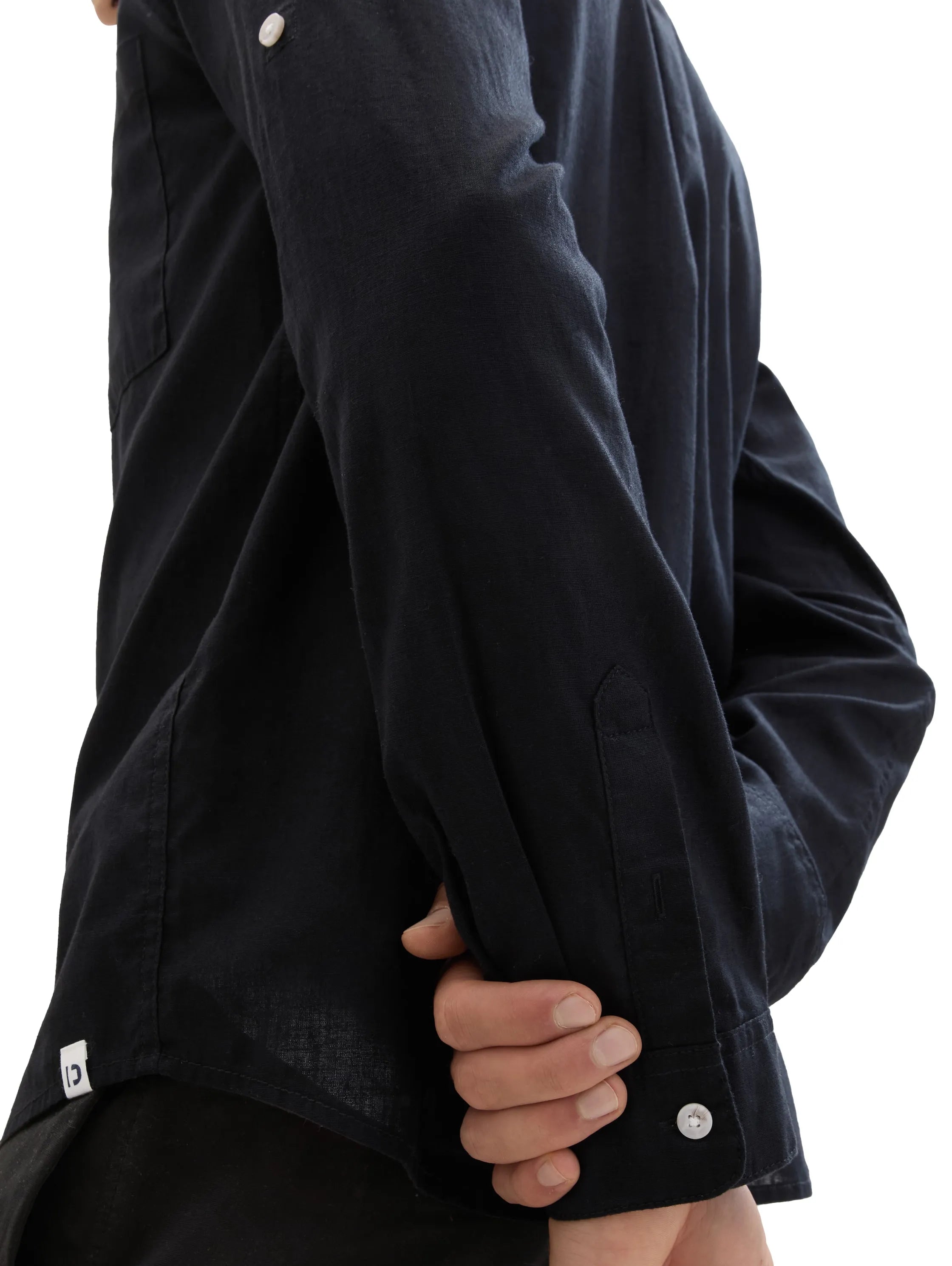 Denim Tom Tailor Black Men Relaxed Long-Sleeved T-Shirt SKU: 1040162_29999 Image 06