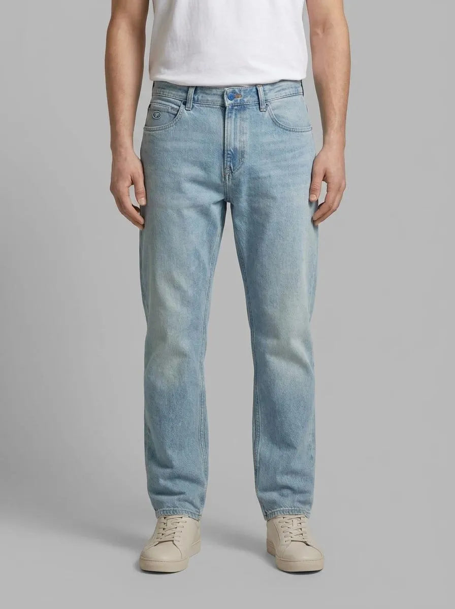 Tom Tailor Light Stone Blue Denim Men Josh Denim Shorts SKU: 1040174_10142 Image 00