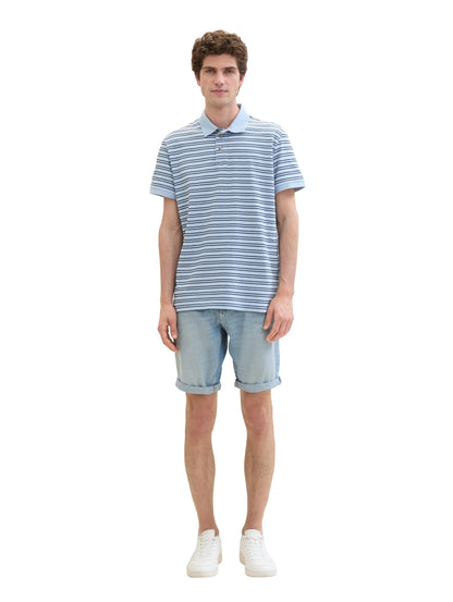 Tom Tailor Light Stone Blue Denim Men Josh Denim Shorts SKU: 1040174_10142 Image 02