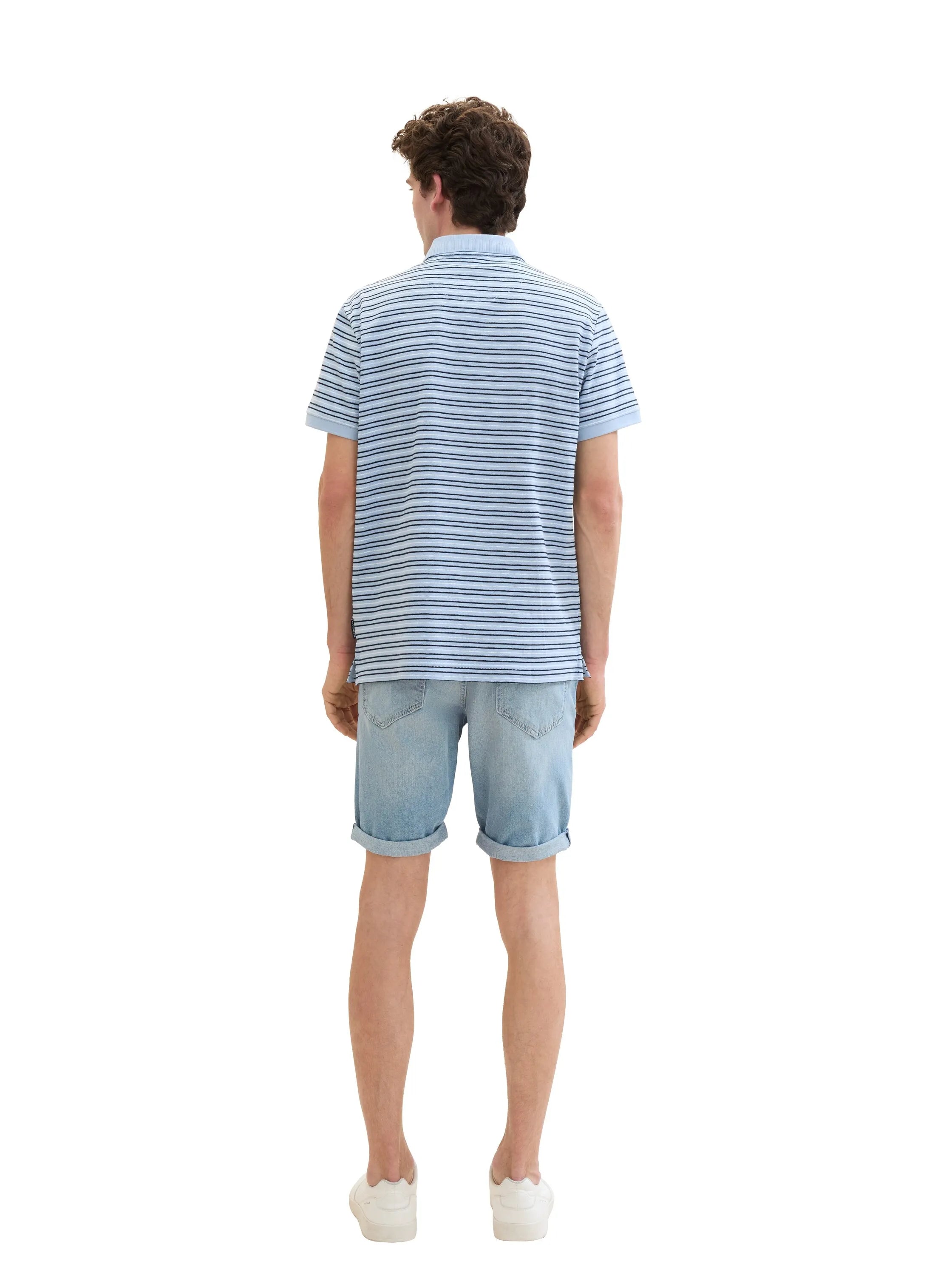 Tom Tailor Light Stone Blue Denim Men Josh Denim Shorts SKU: 1040174_10142 Image 03