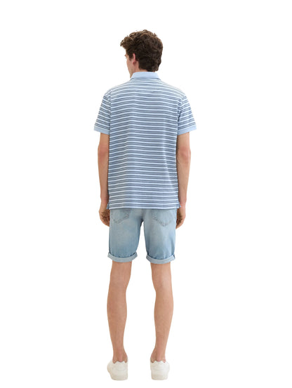 Tom Tailor Light Stone Blue Denim Men Josh Denim Shorts SKU: 1040174_10142 Image 03