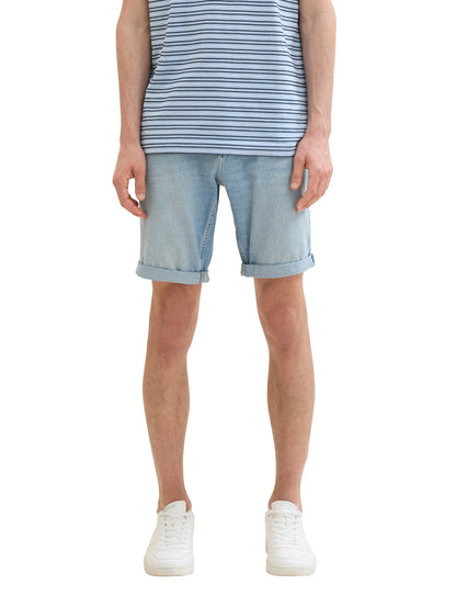 Tom Tailor Light Stone Blue Denim Men Josh Denim Shorts SKU: 1040174_10142 Image 04