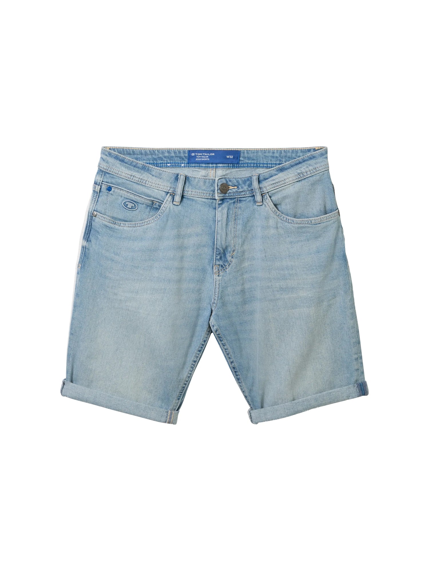 Tom Tailor Light Stone Blue Denim Men Josh Denim Shorts SKU: 1040174_10142 Image 08