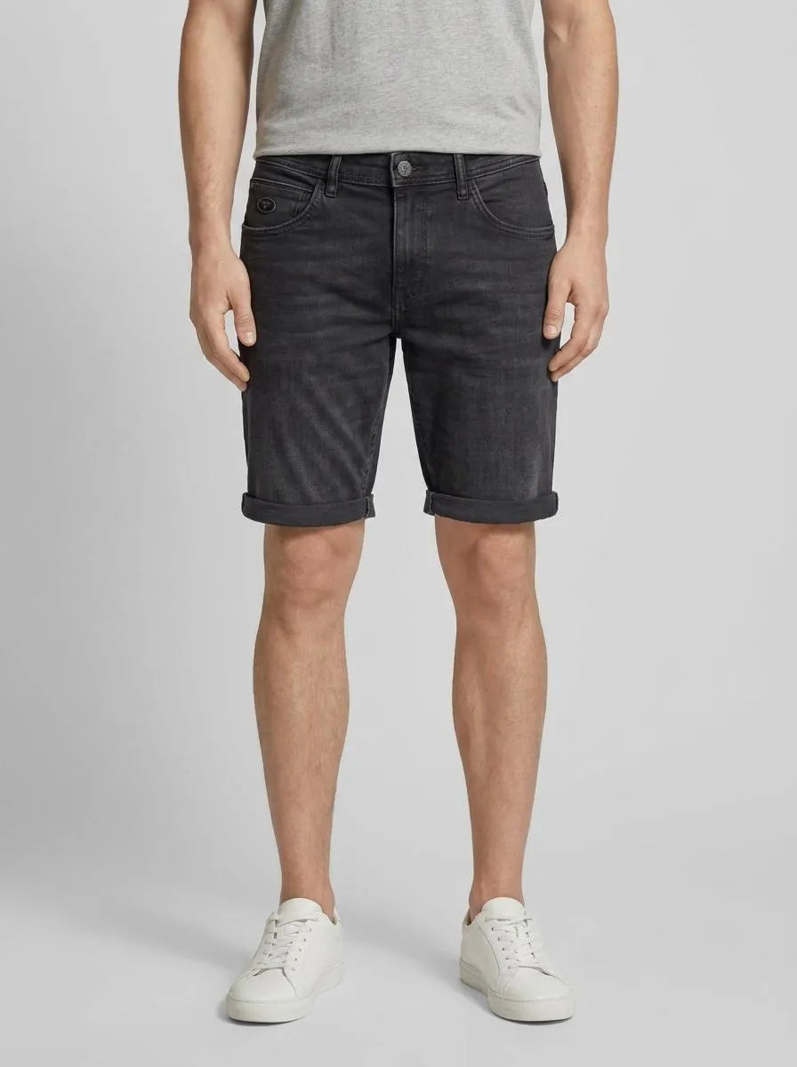 Tom Tailor Black Black Denim Men Josh Denim Shorts SKU: 1040174_10270 Image 00