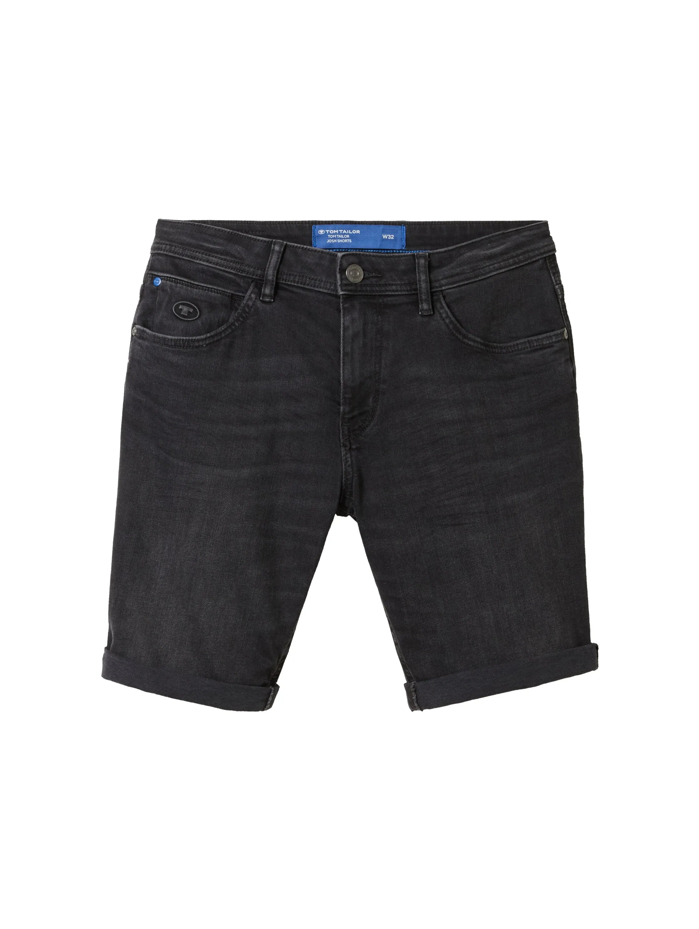 Tom Tailor Black Black Denim Men Josh Denim Shorts SKU: 1040174_10270 Image 08