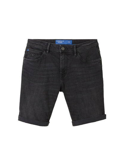 Tom Tailor Black Black Denim Men Josh Denim Shorts SKU: 1040174_10270 Image 08