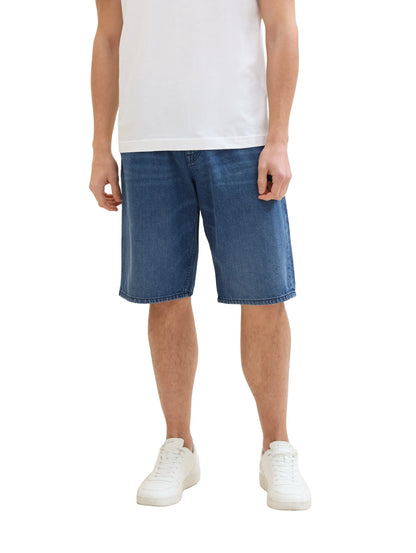 Tom Tailor Used Mid Stone Blue Denim Men Morris Denim Shorts SKU: 1040178_10119 Image 01
