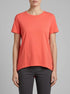 Denim Tom Tailor Plain Red Women Loose Fit Cotton T-Shirt SKU: 1040183_11042 Image 00