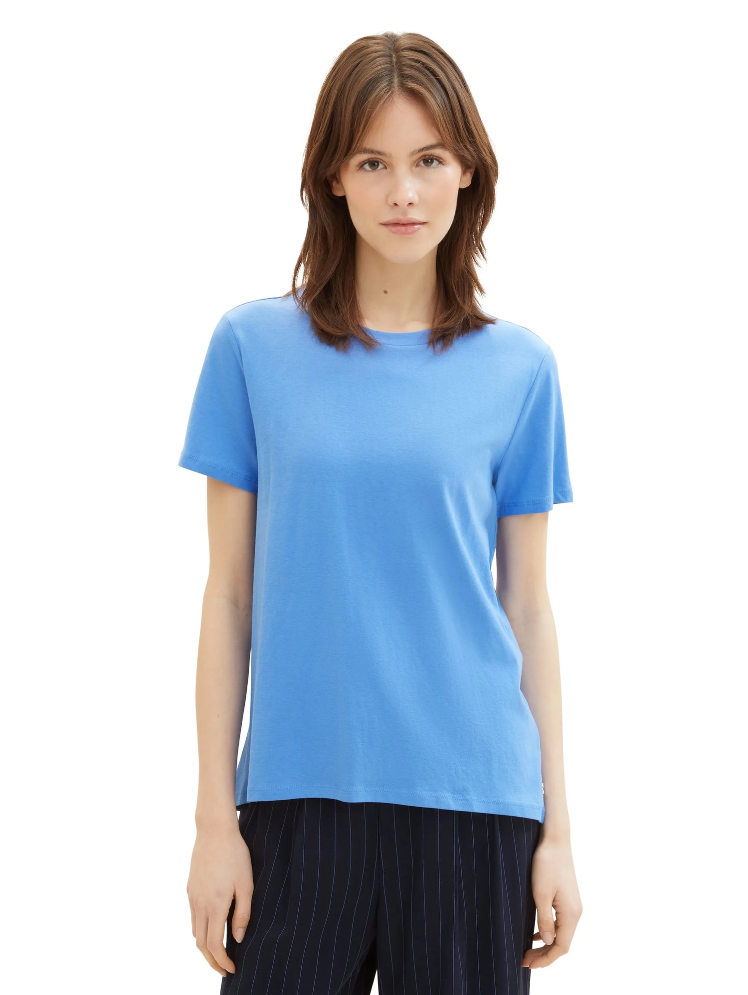 Denim Tom Tailor Sicilian Blue Women Loose Fit Cotton T-Shirt SKU: 1040183_18712 Image 06