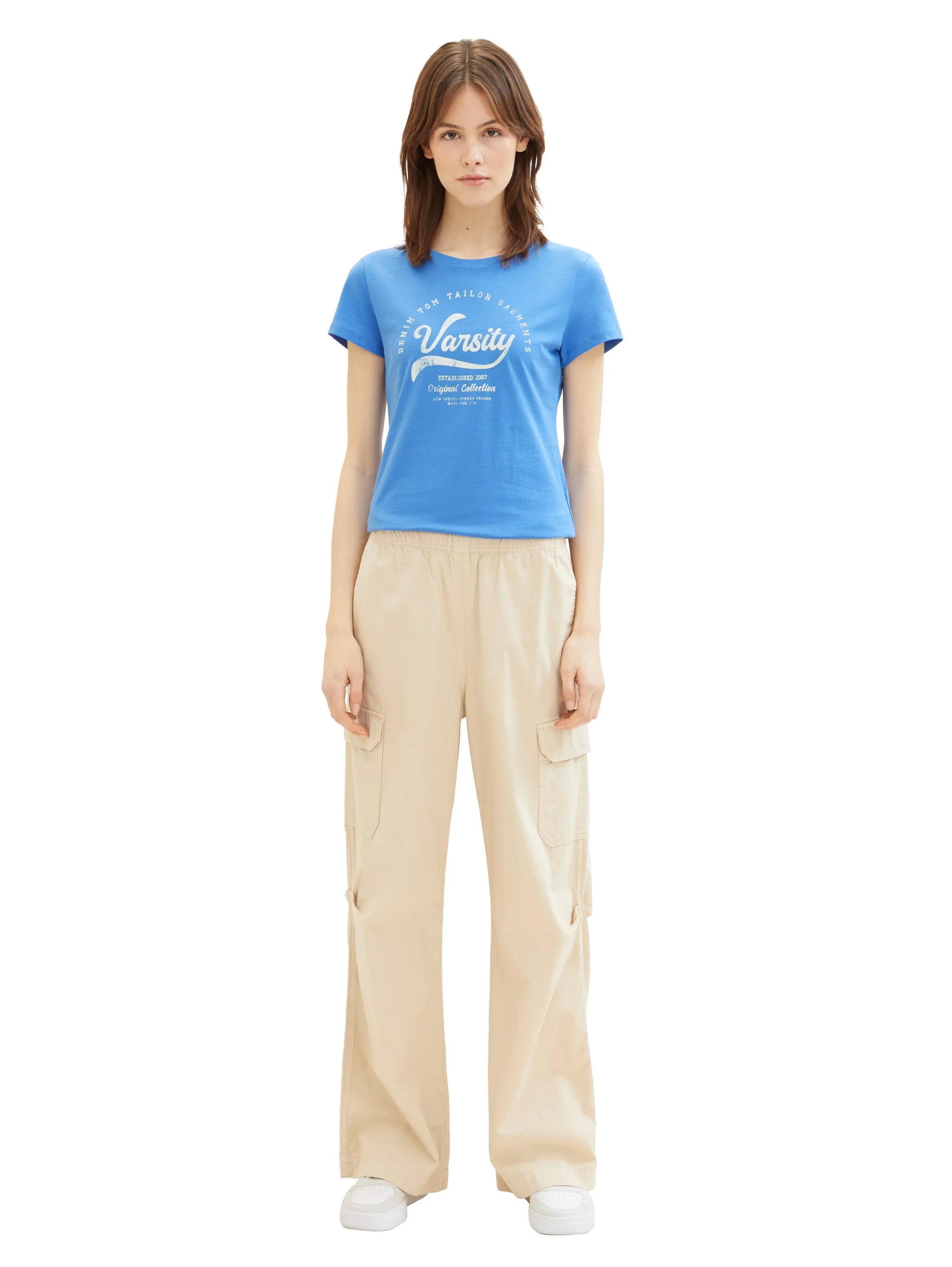 Denim Tom Tailor Sicilian Blue Women Organic Cotton T-Shirt SKU: 1040185_18712 Image 02
