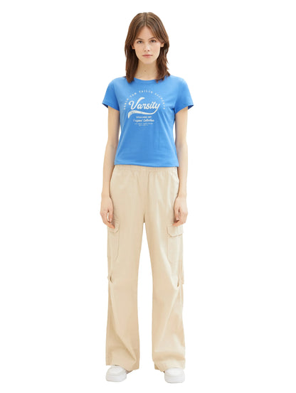 Denim Tom Tailor Sicilian Blue Women Organic Cotton T-Shirt SKU: 1040185_18712 Image 02