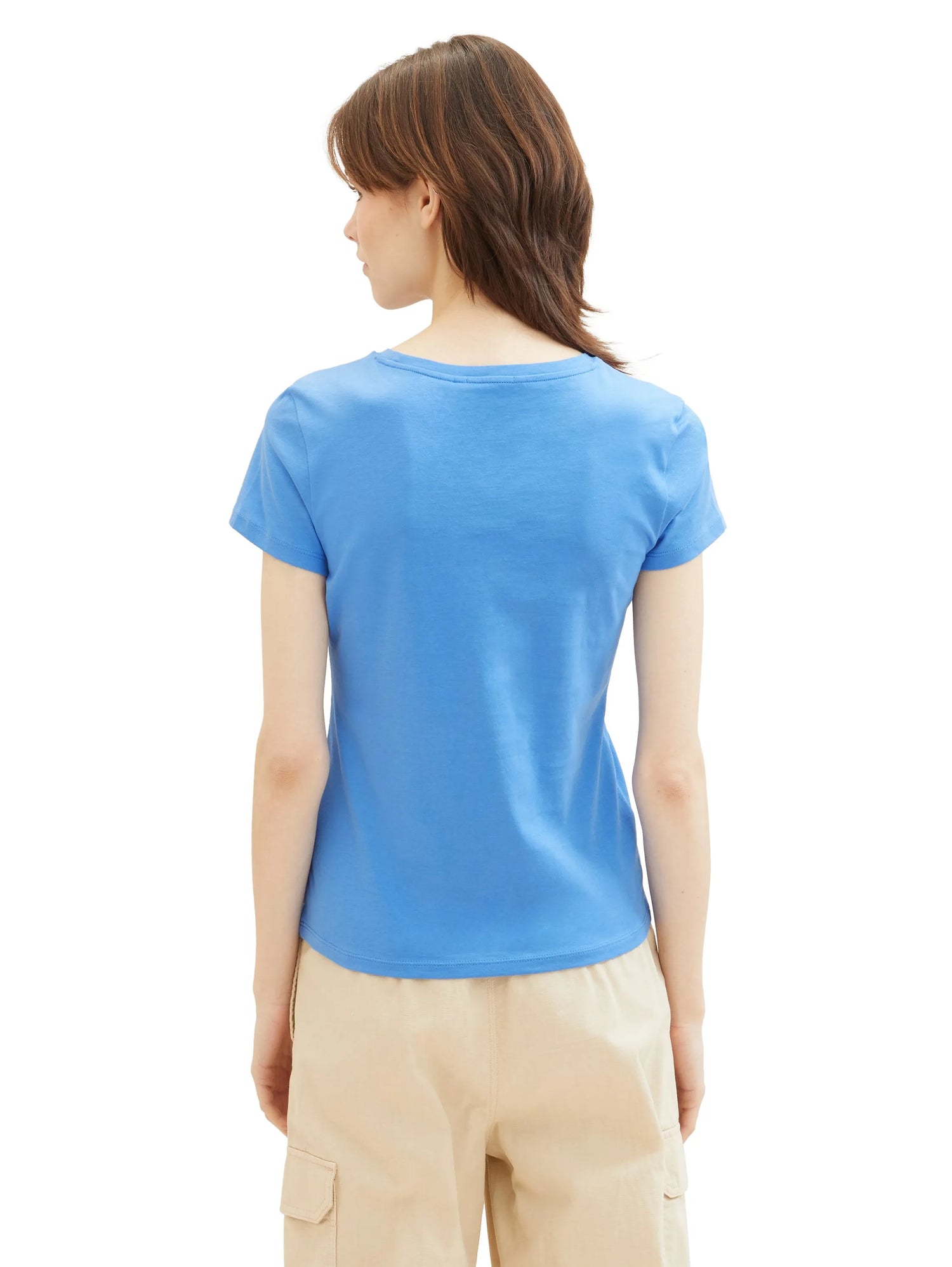 Denim Tom Tailor Sicilian Blue Women Organic Cotton T-Shirt SKU: 1040185_18712 Image 03