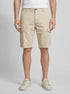 Tom Tailor Beige Structure Print Men Regular Cargo Shorts SKU: 1040226_34671 Image 00