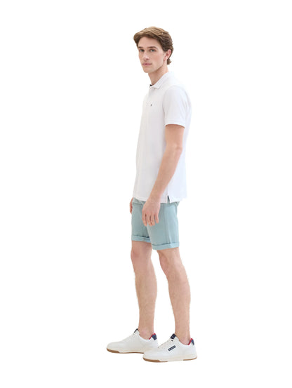 Tom Tailor Grey Mint Men Slim Chino Shorts SKU: 1040227_27475 Image 01