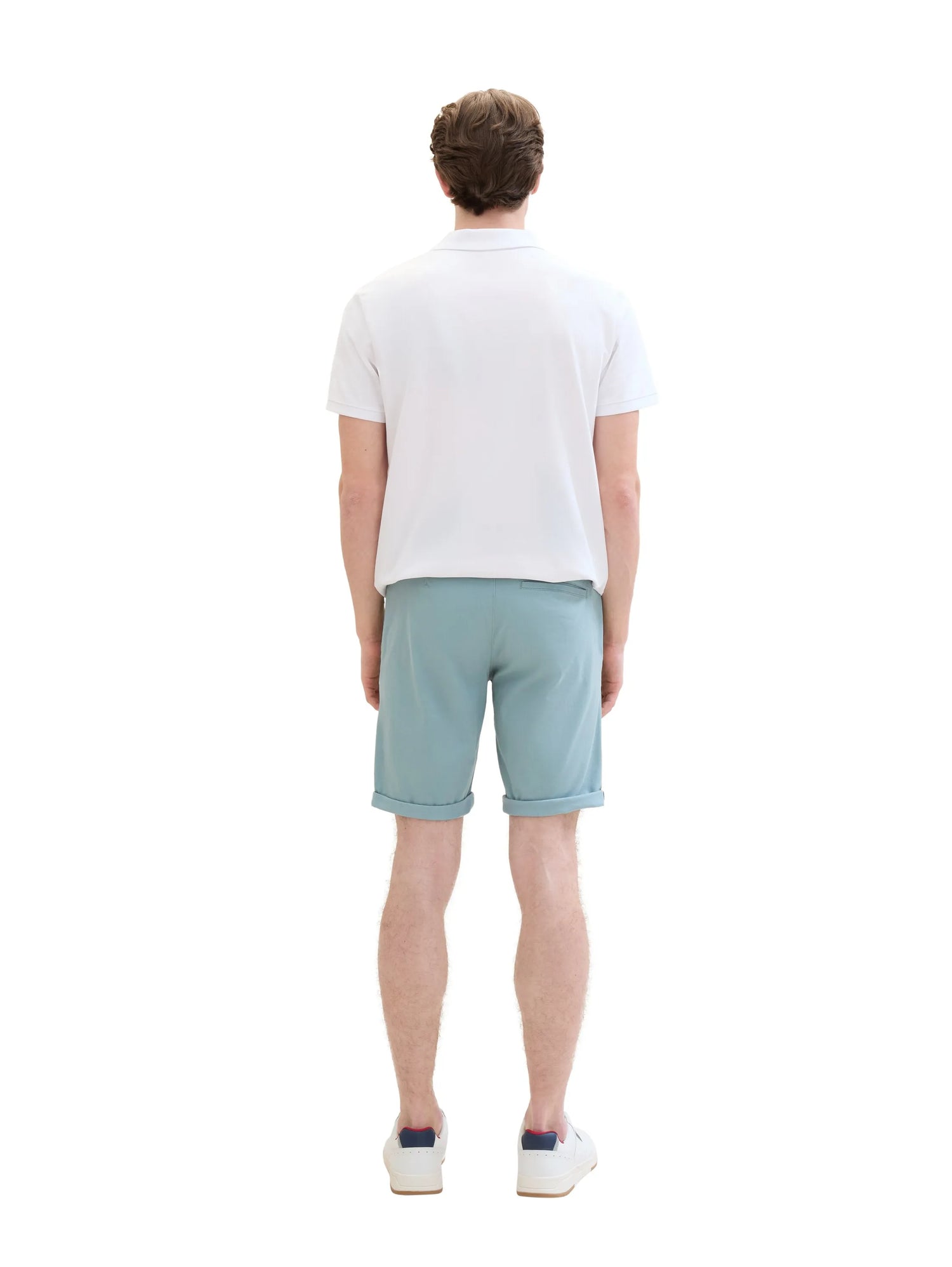 Tom Tailor Grey Mint Men Slim Chino Shorts SKU: 1040227_27475 Image 03