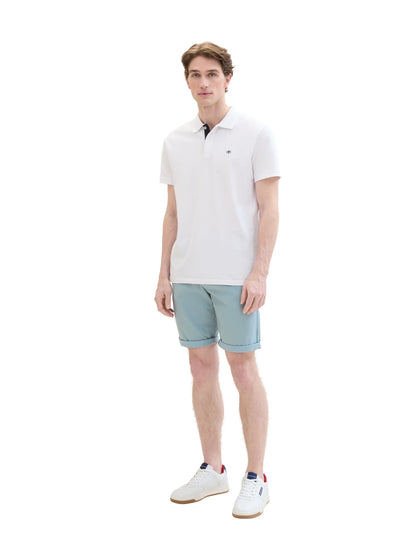 Tom Tailor Grey Mint Men Slim Chino Shorts SKU: 1040227_27475 Image 07