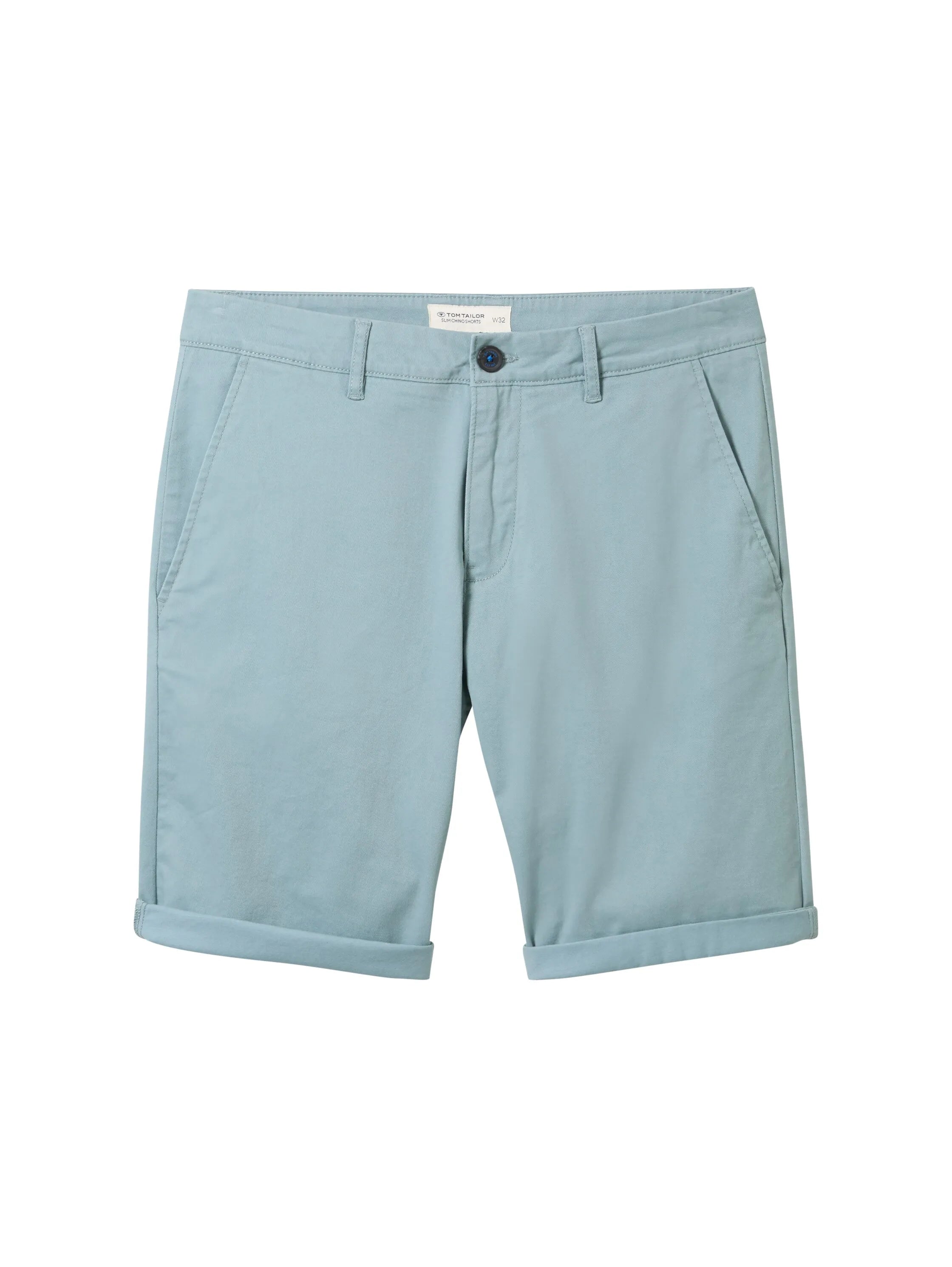 Tom Tailor Grey Mint Men Slim Chino Shorts SKU: 1040227_27475 Image 08