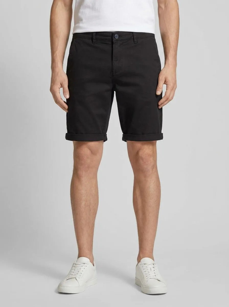 Tom Tailor Black Men Slim Chino Shorts SKU: 1040227_29999 Image 00