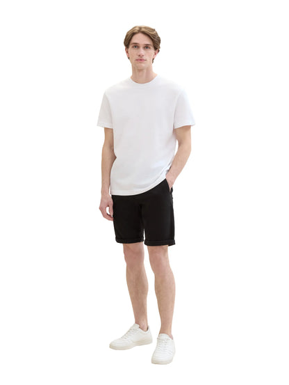 Tom Tailor Black Men Slim Chino Shorts SKU: 1040227_29999 Image 02