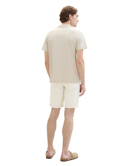 Tom Tailor White Sand Men Slim Chino Shorts SKU: 1040227_31718 Image 03