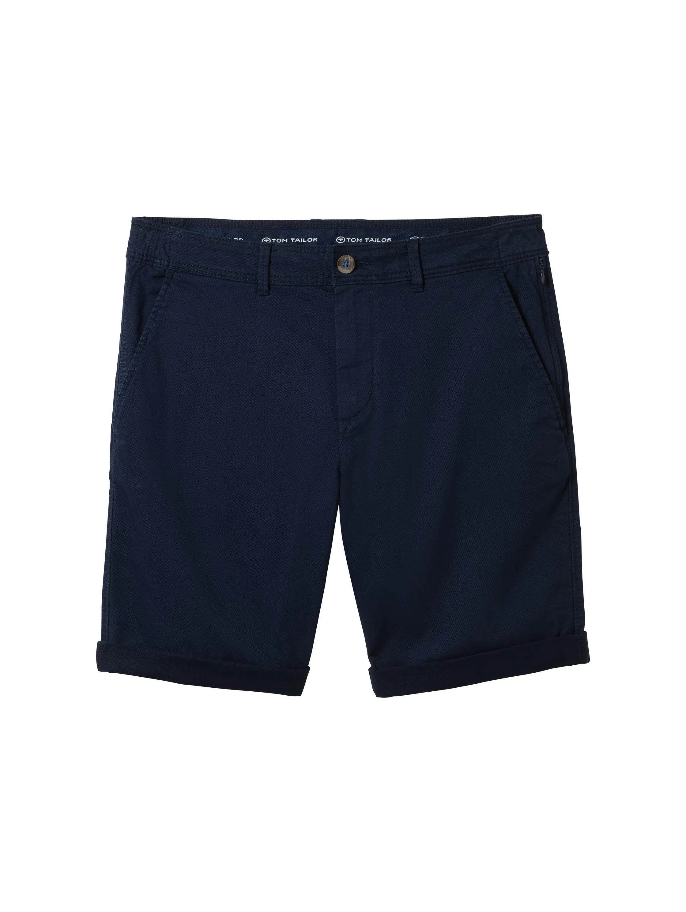 Tom Tailor Sky Captain Blue Men Stretch Chino Shorts SKU: 1040228_10668 Image 08