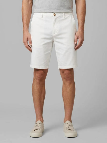 Tom Tailor White Men Regular Shorts with Linen SKU: 1040229_20000 Image 00