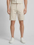 Tom Tailor Caramel Beige Chambray Men Regular Shorts with Linen SKU: 1040229_31235 Image 00