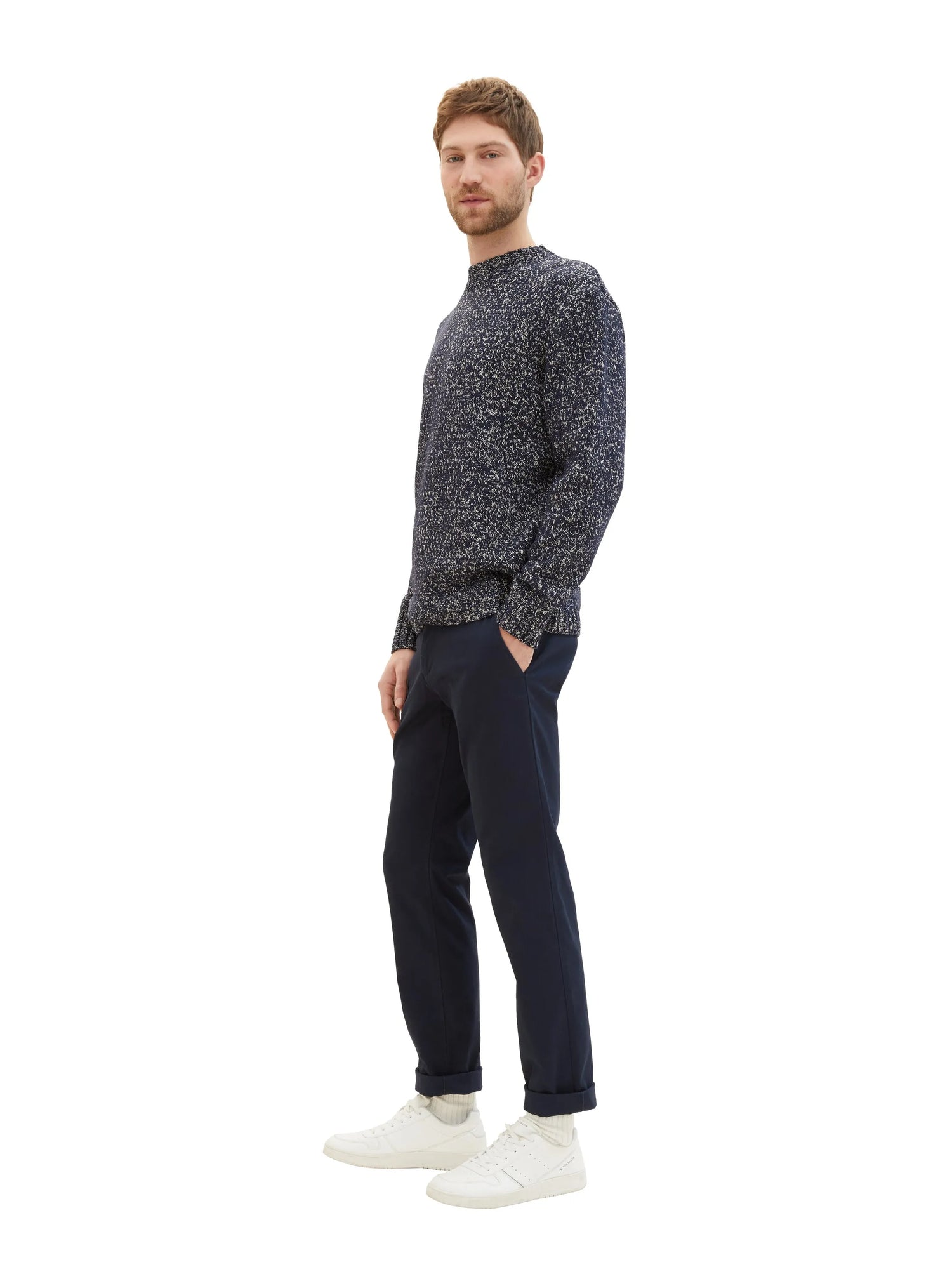 Tom Tailor Sky Captain Blue Men Regular Chinos SKU: 1040240_10668 Image 02