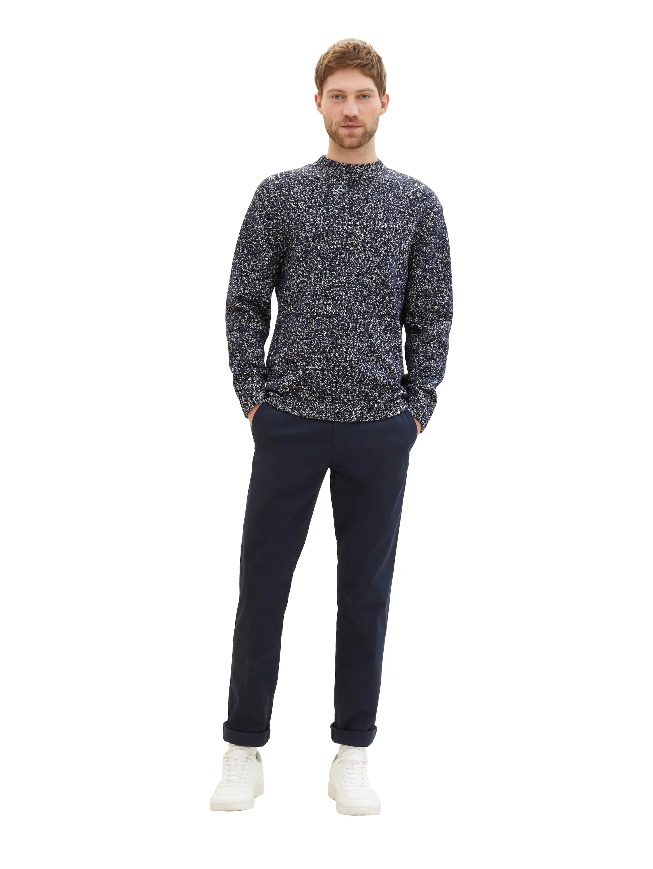 Tom Tailor Sky Captain Blue Men Regular Chinos SKU: 1040240_10668 Image 03