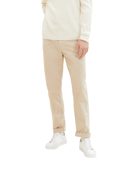 Tom Tailor Silver Ecru Men Regular Chinos SKU: 1040240_11704 Image 01
