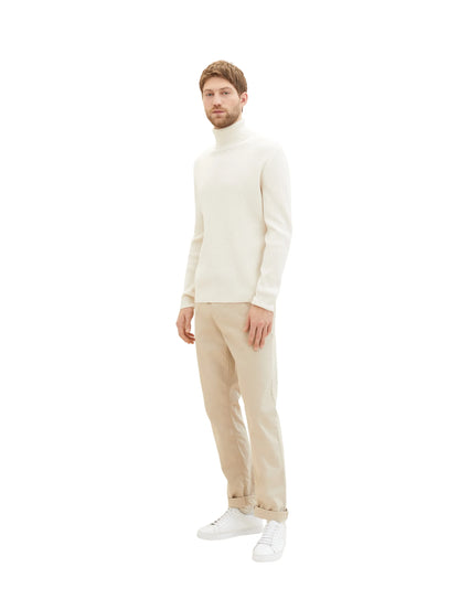 Tom Tailor Silver Ecru Men Regular Chinos SKU: 1040240_11704 Image 03