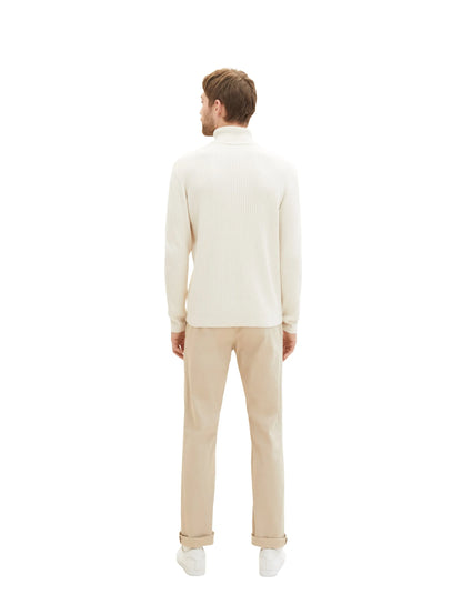 Tom Tailor Silver Ecru Men Regular Chinos SKU: 1040240_11704 Image 05