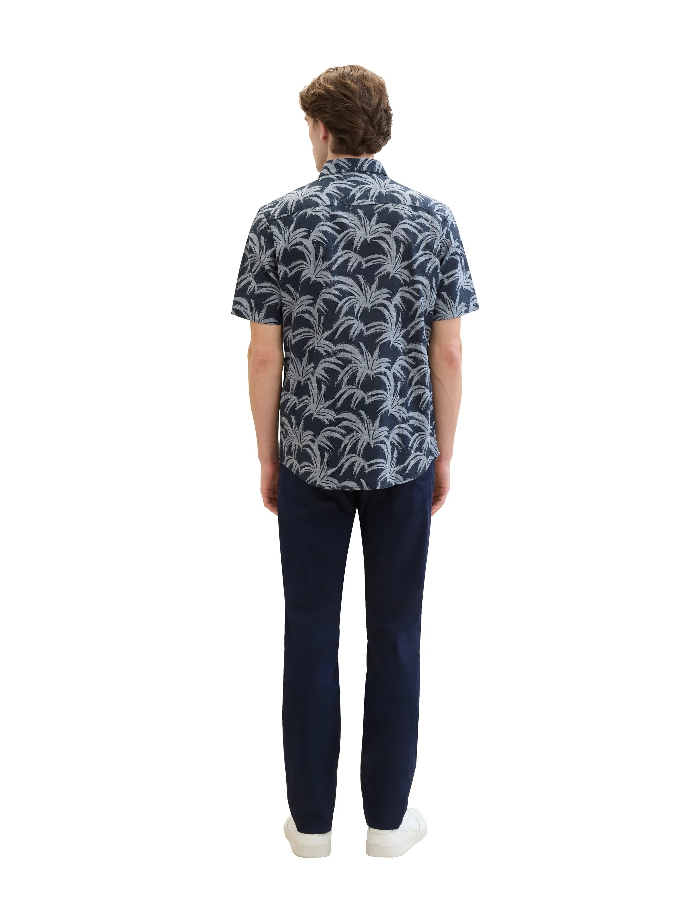 Tom Tailor Sky Captain Blue Men Regular Fit Ultralight Trousers SKU: 1040241_10668 Image 04