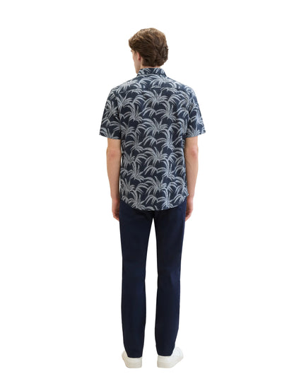 Tom Tailor Sky Captain Blue Men Regular Fit Ultralight Trousers SKU: 1040241_10668 Image 04