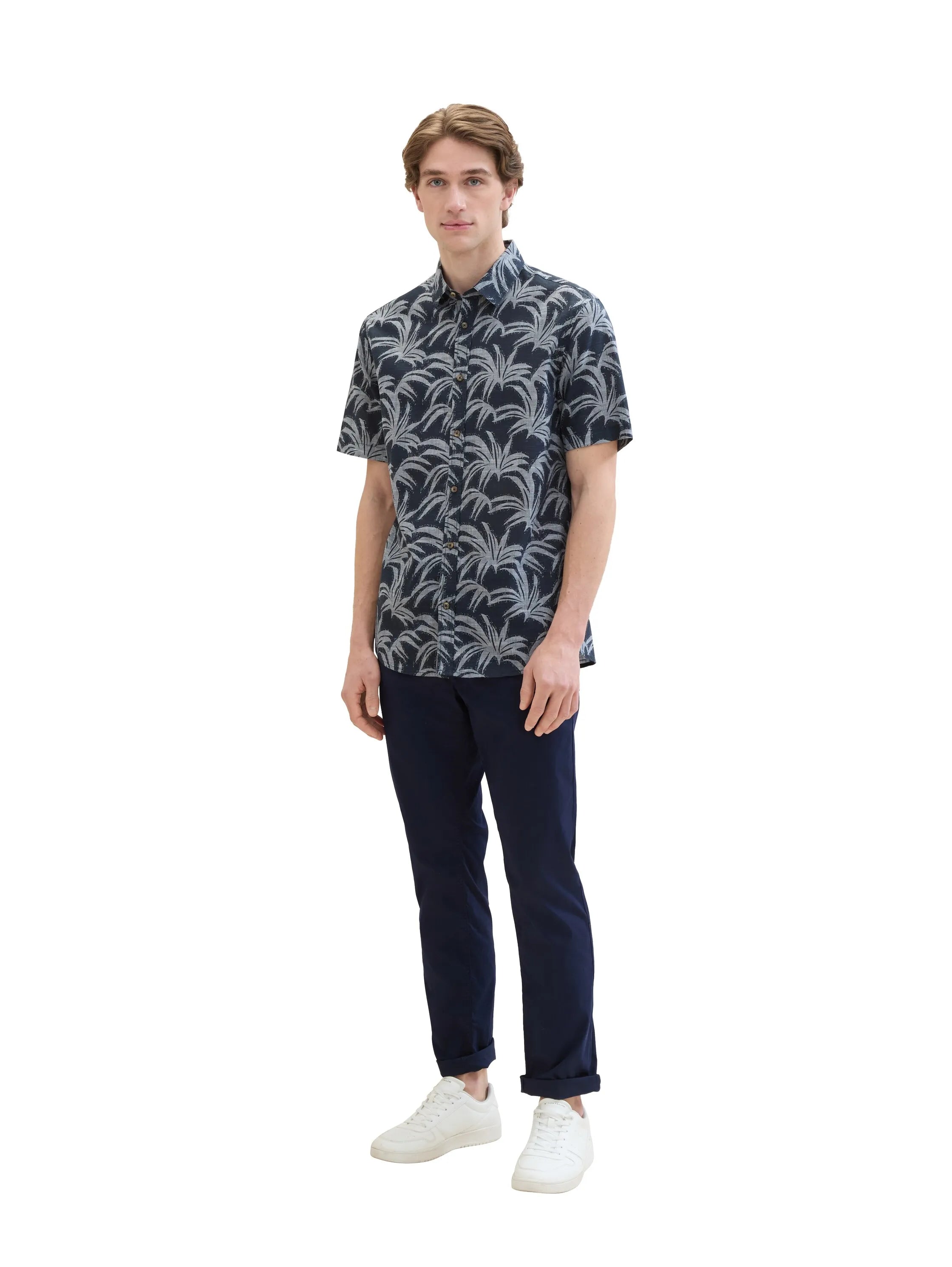 Tom Tailor Sky Captain Blue Men Regular Fit Ultralight Trousers SKU: 1040241_10668 Image 06