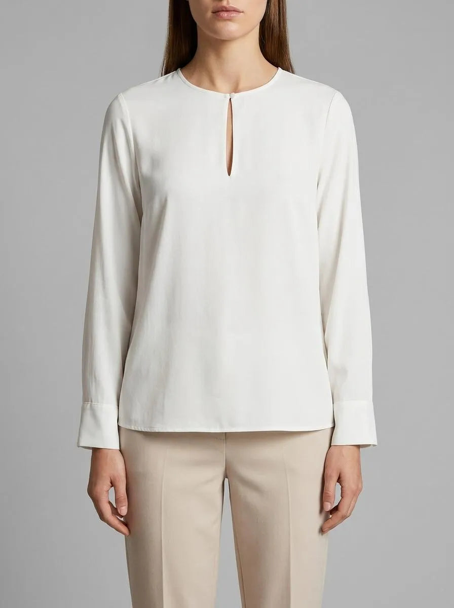 Tom Tailor Whisper White Women Blouse with Cut-Out Details SKU: 1040307_10315 Image 00