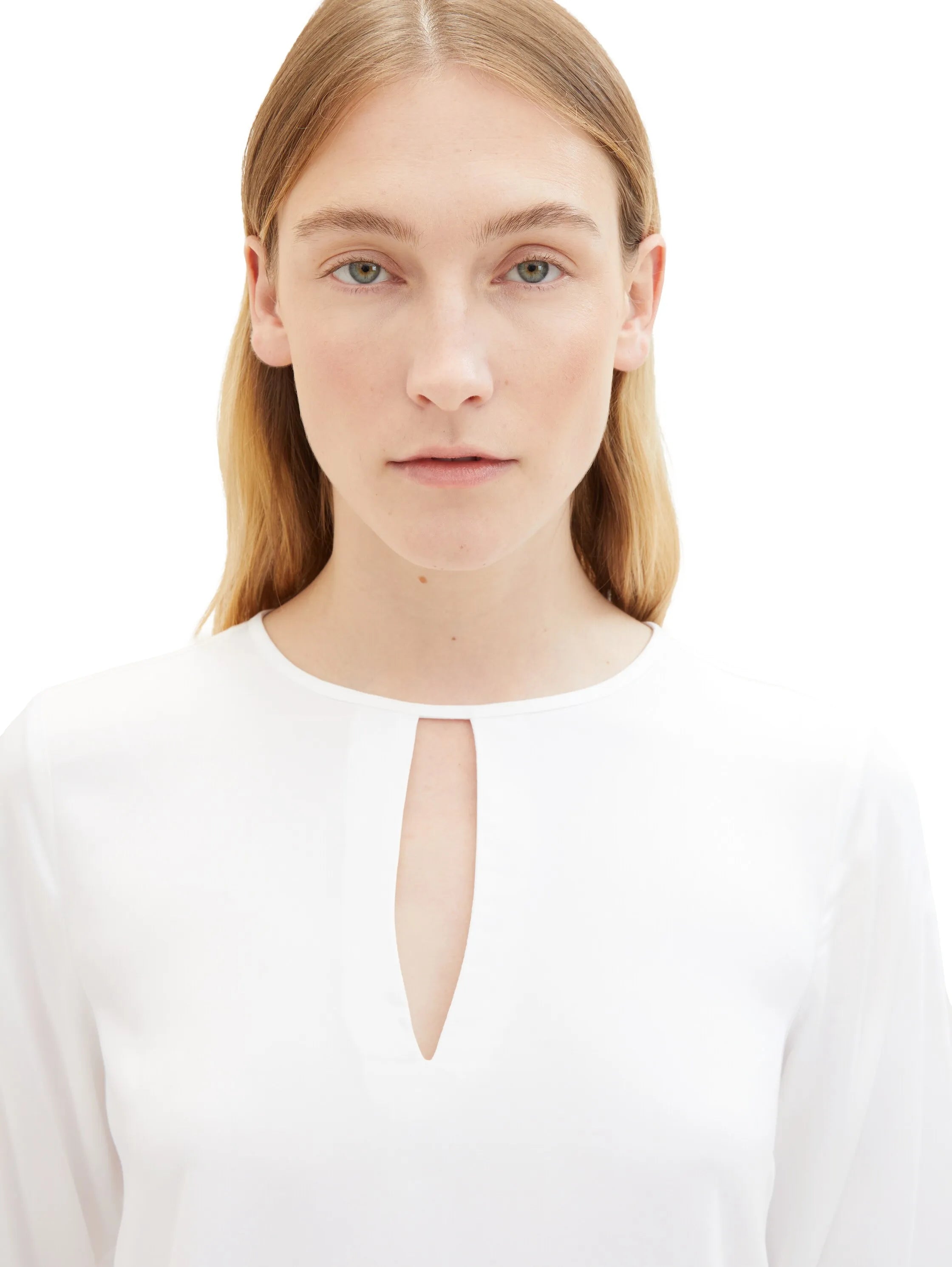 Tom Tailor Whisper White Women Blouse with Cut-Out Details SKU: 1040307_10315 Image 06