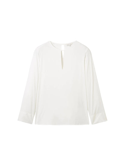 Tom Tailor Whisper White Women Blouse with Cut-Out Details SKU: 1040307_10315 Image 07