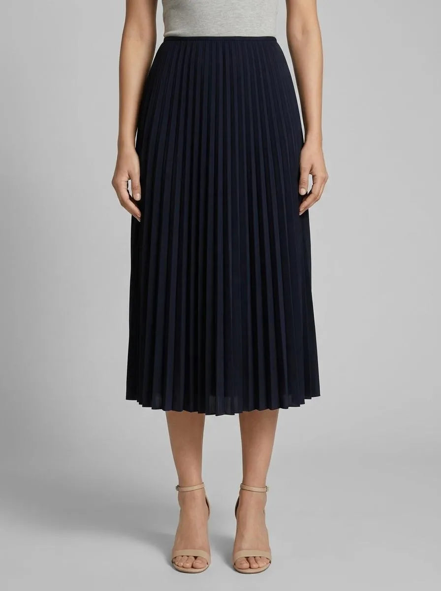 Tom Tailor Sky Captain Blue Women Pleated Skirt SKU: 1040340_10668 Image 00