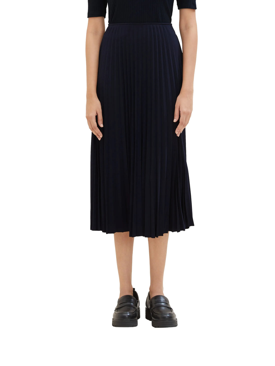 Tom Tailor Sky Captain Blue Women Pleated Skirt SKU: 1040340_10668 Image 01