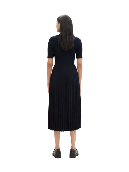 Tom Tailor Sky Captain Blue Women Pleated Skirt SKU: 1040340_10668 Image 04