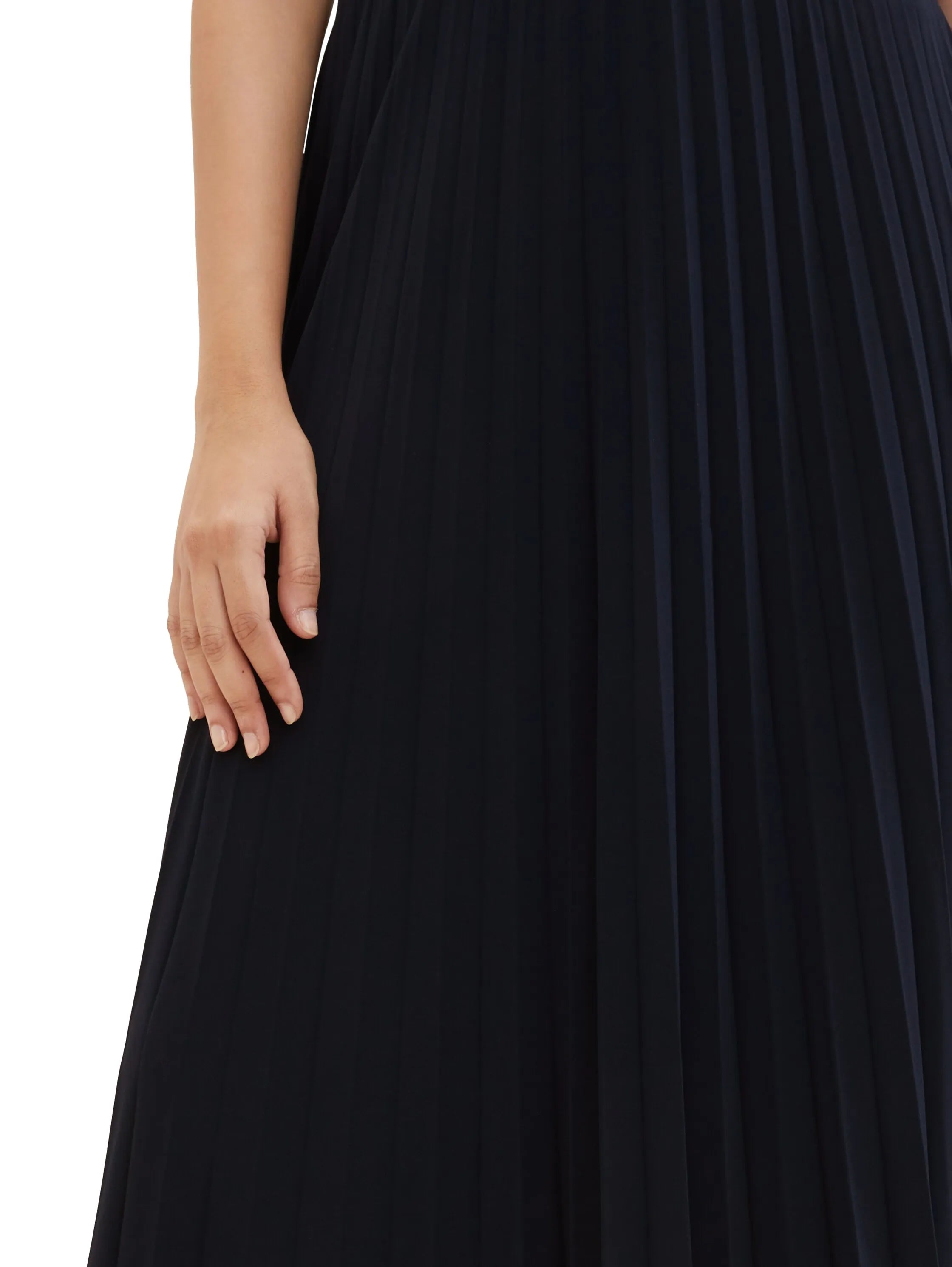 Tom Tailor Sky Captain Blue Women Pleated Skirt SKU: 1040340_10668 Image 05