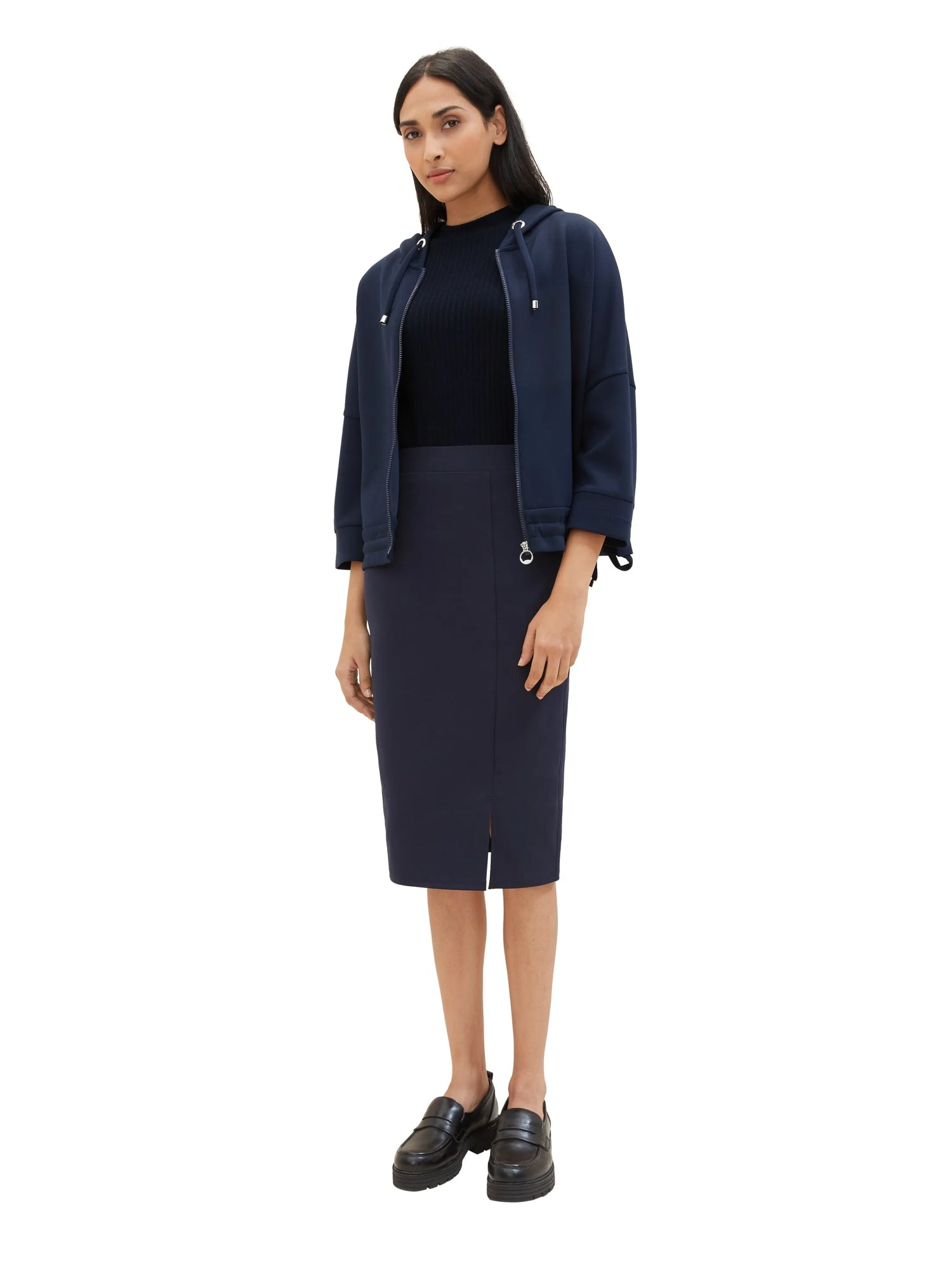 Tom Tailor Sky Captain Blue Women Jersey Skirt SKU: 1040345_10668 Image 07