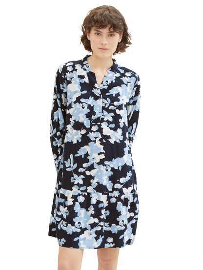 Printed Dress With Volant_1040354_34757_05