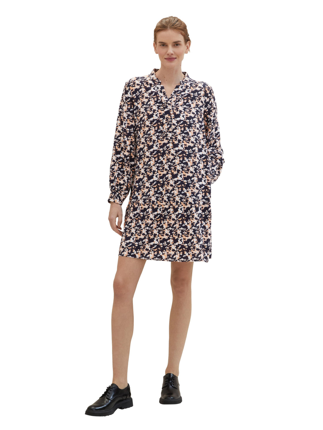 Printed Dress With Volant_1040354_34765_01