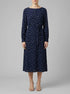 Tom Tailor Navy Minimal Print Women Patterned Dress with Lenzingª Ecoveroª  SKU: 1040358_34749 Image 00