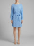 Tom Tailor Blue Minimal Print Women Patterned Dress with Lenzingª Ecoveroª  SKU: 1040358_34751 Image 00
