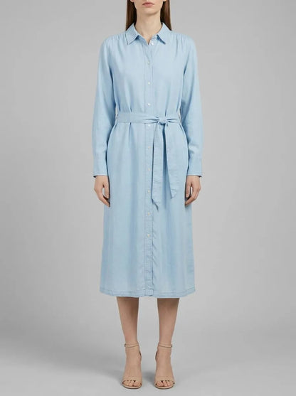 Tom Tailor Clean Light Stone Blue Denim Women Dress with Tencelª Lyocell SKU: 1040366_10112 Image 00